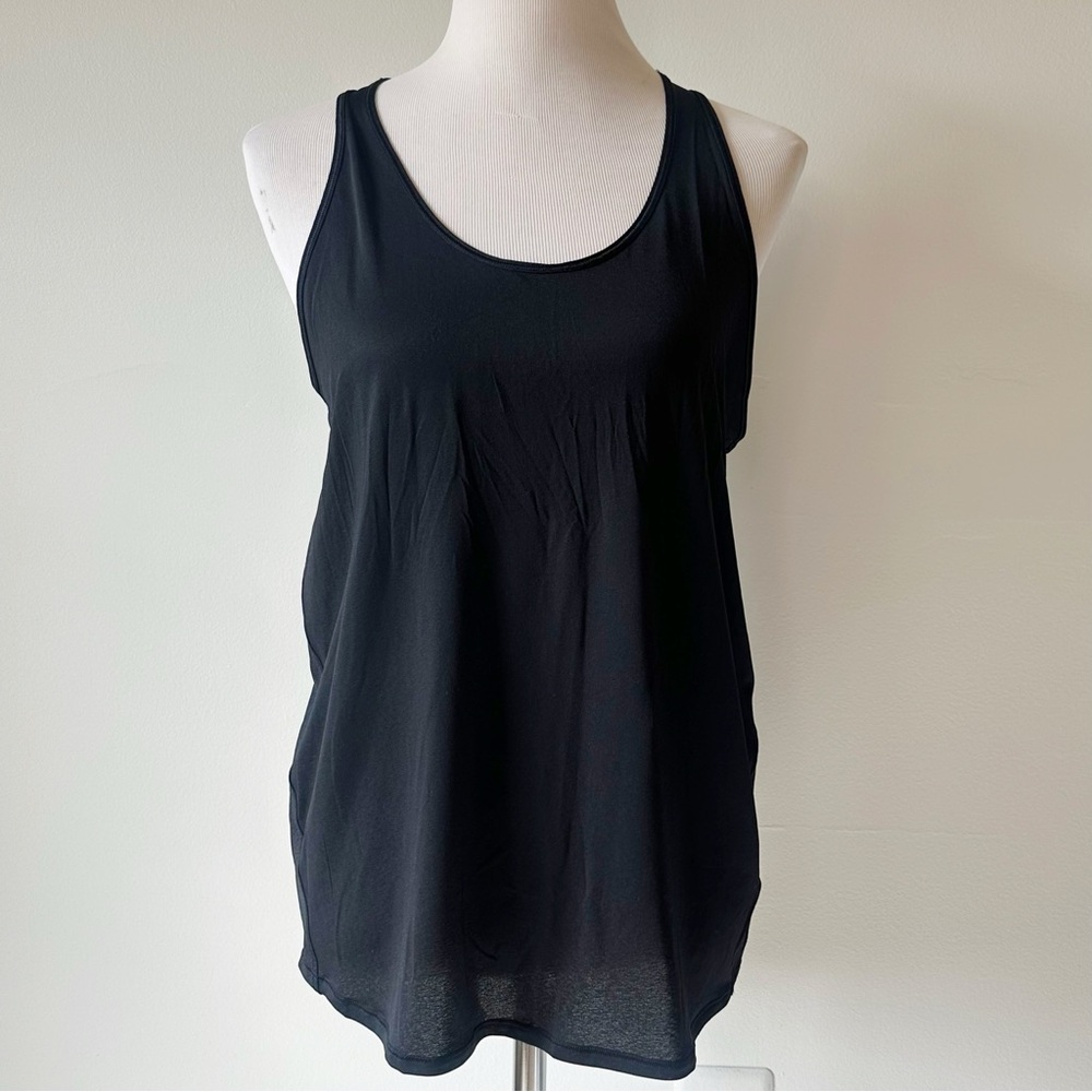 Lululemon Athletica NWT Women’s Essential Pleated Racerback Tank Black, size 8 - Picture 1 of 16